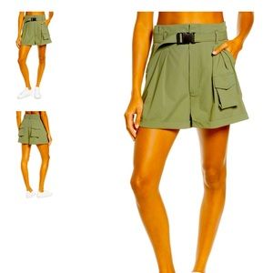 Blanc Noir Caravan Belted Paperbag Waist Short, small